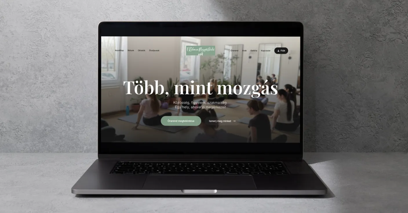 Evi Dance weboldal bemutatója