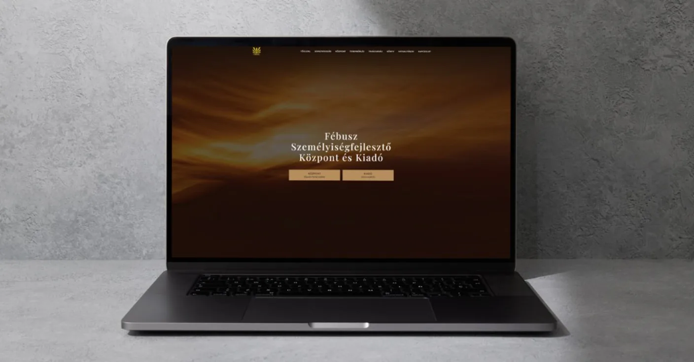 Fébusz Személyiségfejlesztő Központ és Kiadó weboldal bemutatója