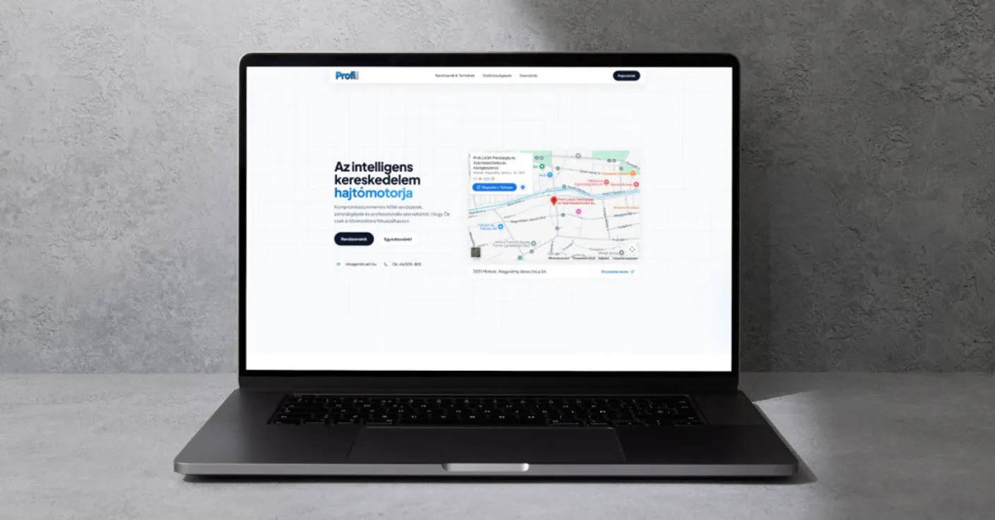 Profi-Cash Pénztárgép és Számítástechnika weboldal bemutatója