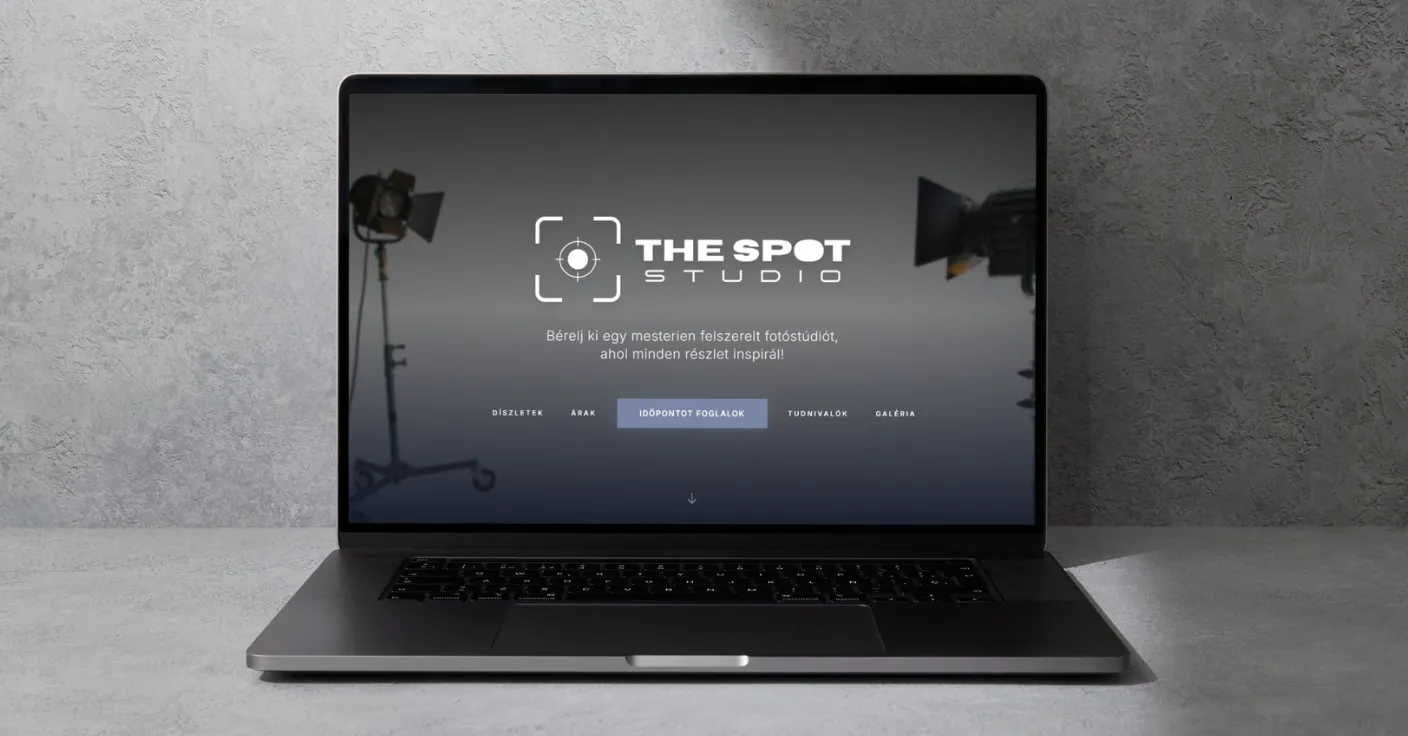 The Spot Studio weboldal bemutatója